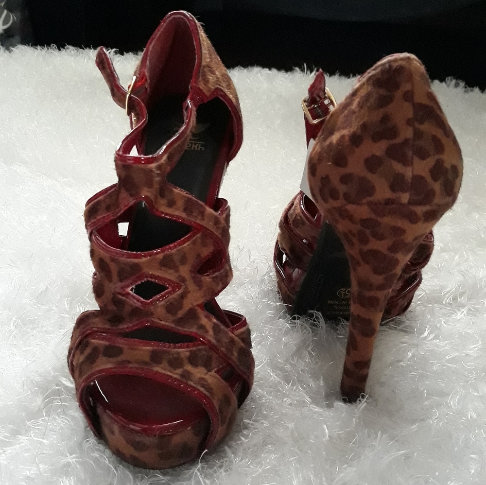 Cheetah print high heels